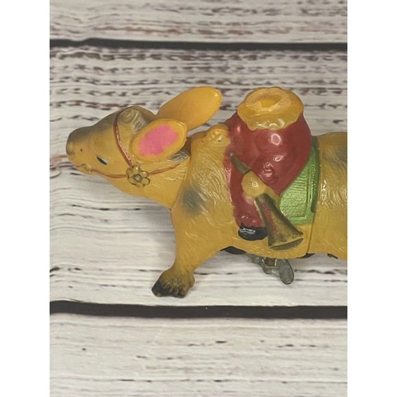Vintage 1940's (Japan) CELLULOID Wind-up Mechanical DONKEY Toy Figure WORKS!! - Picture 7 of 12